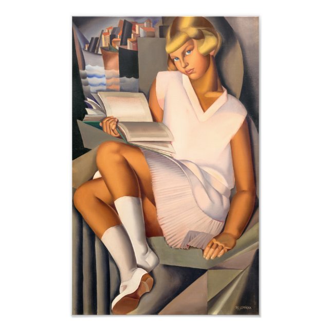 Impression Photo Kizette en Rose | Tamara de Lempicka | (Devant)