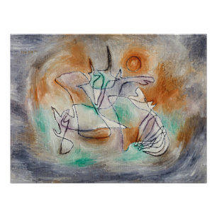 Impression Photo Klee - Howling Dog, art abstrait,