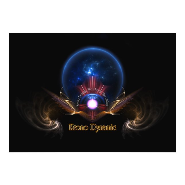 Impression Photo Krono Dynamic Imaginaire Fractal Art par Xzendor7 (Devant)