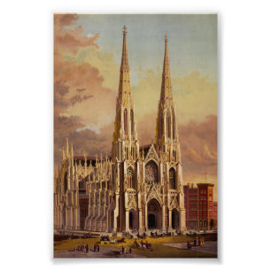 Impression Photo La cathédrale Saint-Patrick au centre de Manhattan