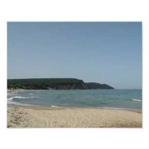 Impression Photo La côte de la mer d'été