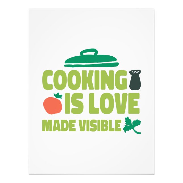 Impression Photo La cuisine Est Amoureuse Et Visible (Devant)