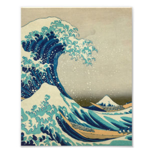 Impression Photo La grande vague outre de Kanagawa