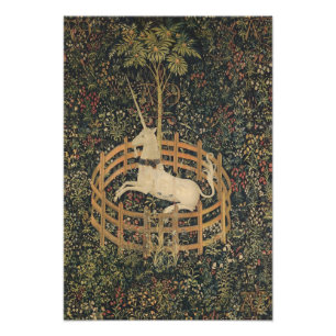 Impression Photo La licorne en captivité, Tapisserie médiévale