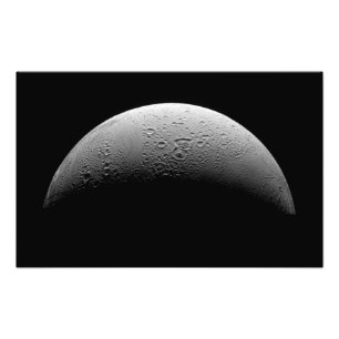 Impression Photo La lune Enceladus de Saturn