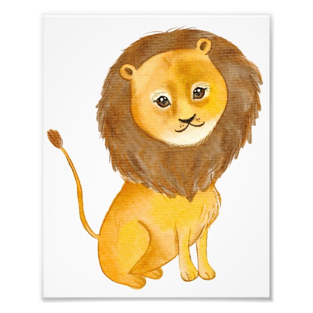 Impression Photo La main du roi lion dessinée (Devant)