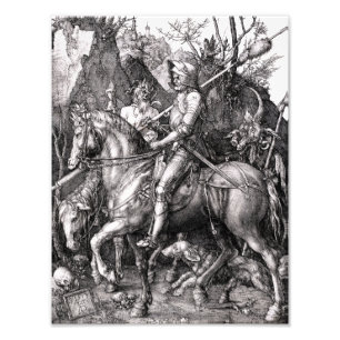 Impression Photo La mort du chevalier Durer et le diable