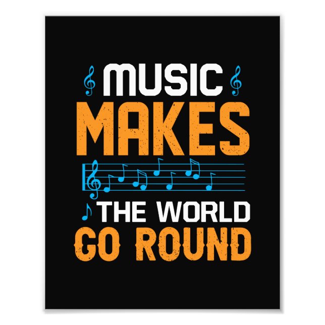 Impression Photo La Musique Fait Le Tour Du Monde (Devant)