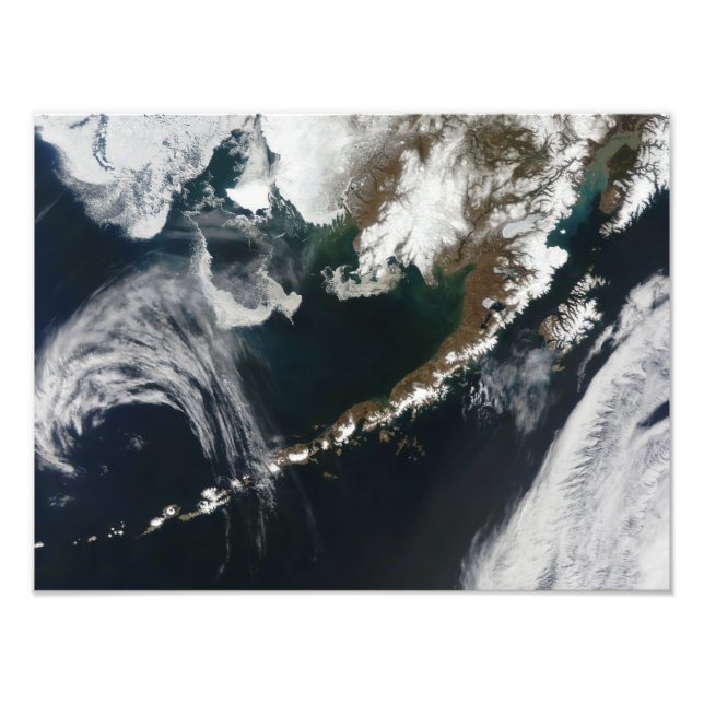 Impression Photo La péninsule d'Alaska et les îles Aléoutiennes (Devant)