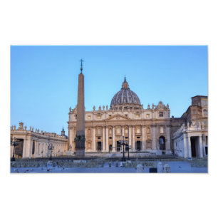Impression Photo La place Saint-Pierre à Vatican - Rome, Italie