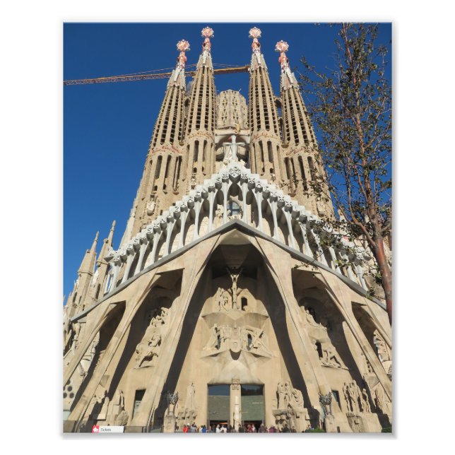 Impression Photo La Sagrada Família, Barcelone, Espagne. 3560 (Devant)