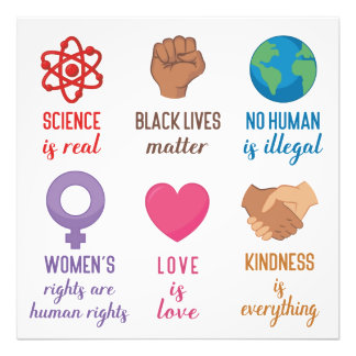 Impression Photo La science est l'amour est l'amour l'égalité