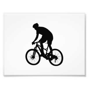Impression Photo La silhouette des VTT - Choisir la couleur arrièr