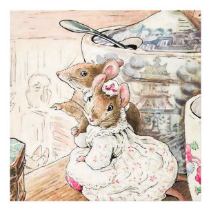 Impression Photo "La souris écoutée au talon" par Beatrix Potte