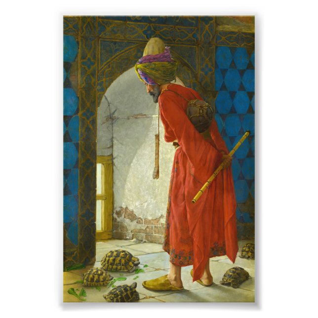 Impression Photo La Tortue Trainer, 1906 par Osman Hamdi Bey (Devant)