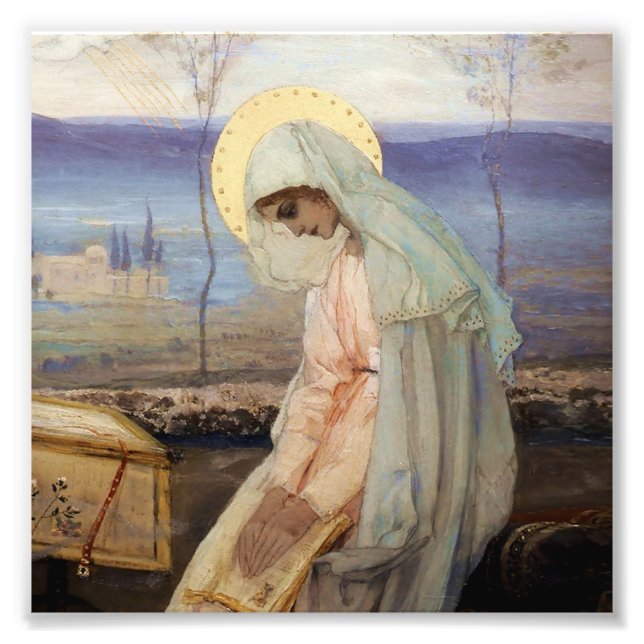 Impression Photo "La Vierge Marie" par Mikhaïl Nesterov (Devant)