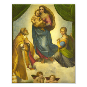 Impression Photo La Vierge Sixtine de Raphael