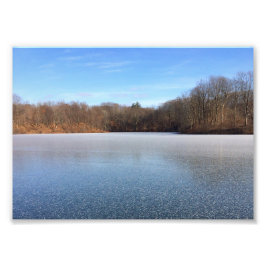 Impression Photo lac gelé comme des étoiles