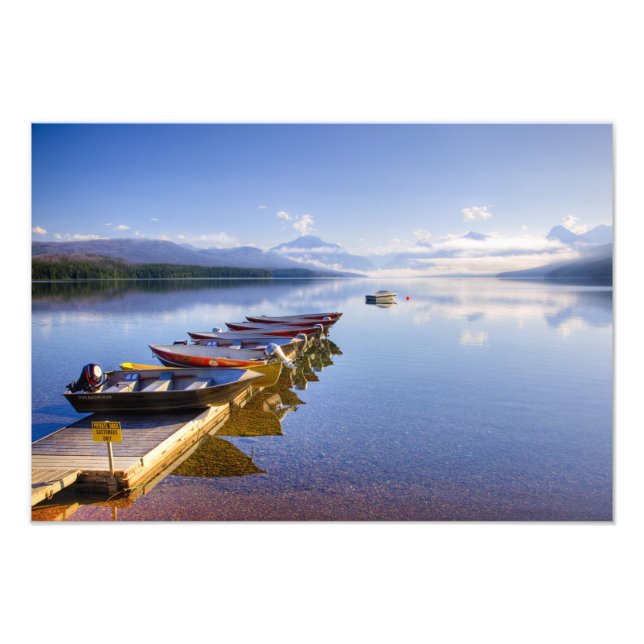 Impression Photo Lac McDonald, Parc national des Glaciers, Montana, (Devant)