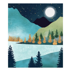 Impression Photo Lac Moonrise