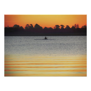 Impression Photo Lac Wendouree Calme Avant la Tombée de la Nuit