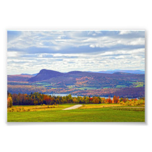 Impression Photo Lac Willoughby, Vermont, en automne