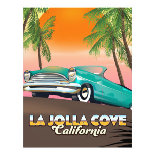 Impression Photo L'affiche de voyage de La Jolla Cove Californie