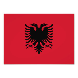 Impression Photo L'Albanie - drapeau albanais