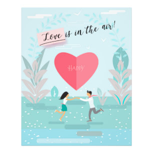 Impression Photo "L'amour est dans l'air !" Couple amoureux moderne