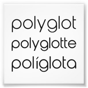Impression Photo Langues polyglottes de multiple de Polyglotte