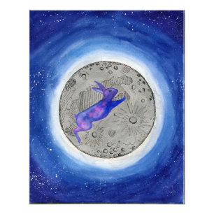 Impression Photo Lapin Lune