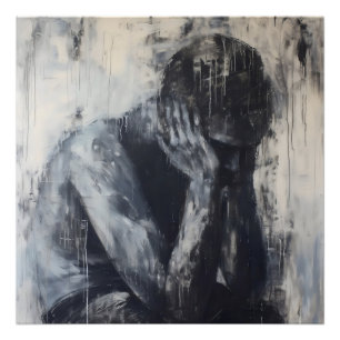 Impression Photo L'art Abstrait triste
