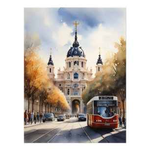Impression Photo L'art de l'aquarelle à Madrid