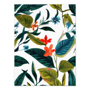 Impression Photo L'art floral tropical vif - Un peu de paradis
