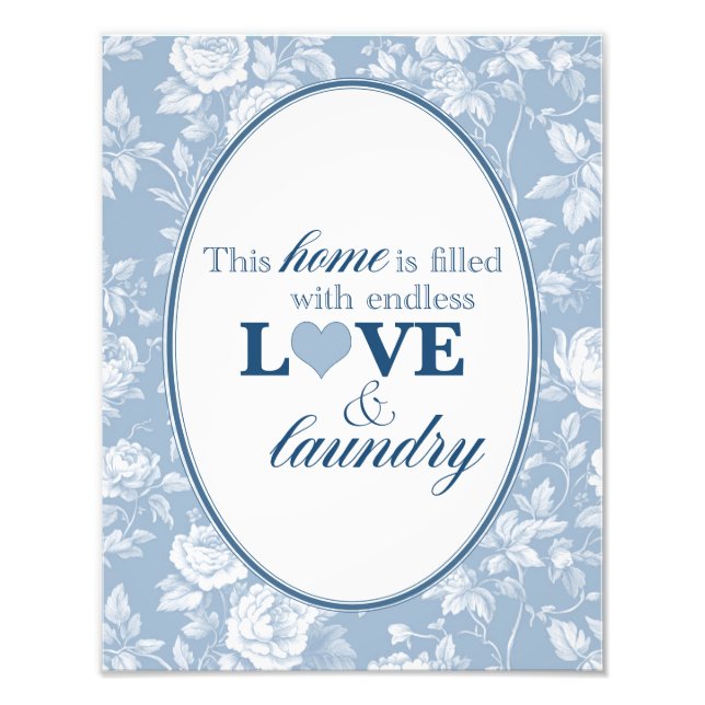 Impression Photo Laundry Room Print | Love and Laundry (Devant)