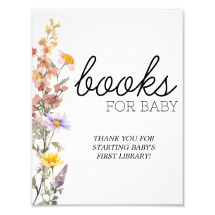 Impression Photo Lavender Yellow Fleur sauvage Livres Pour Bébé Sig