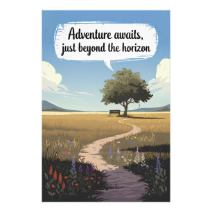 Impression Photo L'aventure vous attend, au-delà de l'horizon