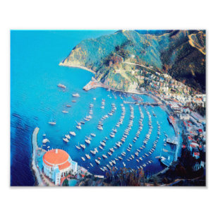 Impression Photo ldp PÈRE NOËL CATALINA Island - Californie - port