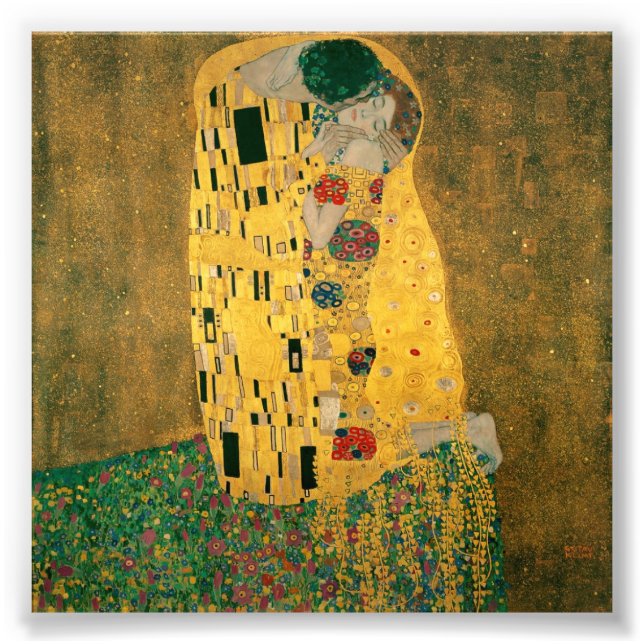 Impression Photo Le baiser - Gustav Klimt (Devant)