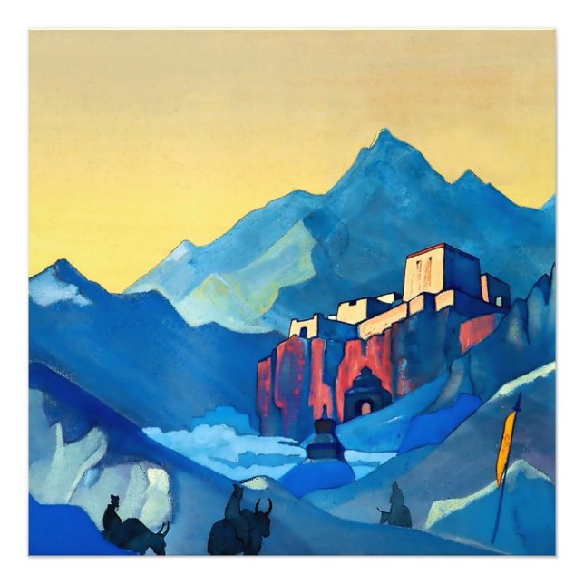 Impression Photo "Le bastion de l'Esprit" par Nicholas Roerich (Devant)