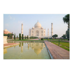 Impression Photo Le calme et paisible Taj Mahal au lever du soleil