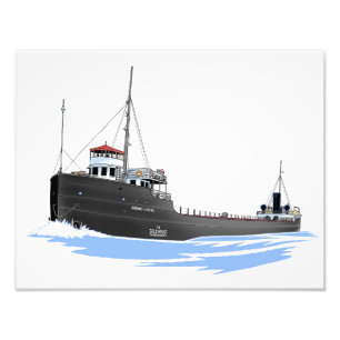 Impression Photo Le cargo des Grands Lacs George H. Russel