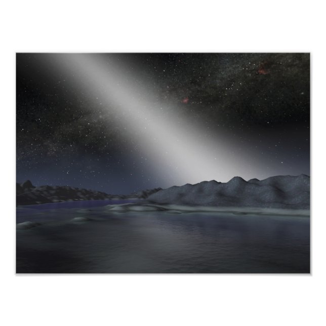 Impression Photo Le ciel nocturne d'une hypothétique planète alien (Devant)