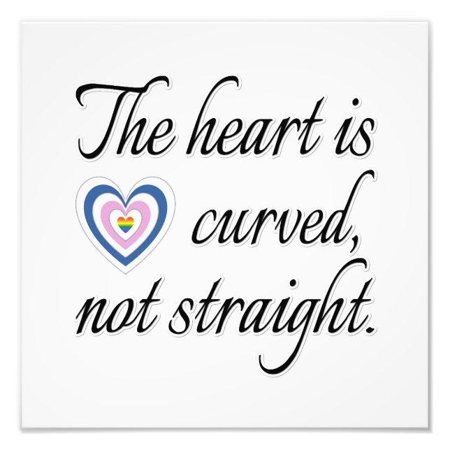 Impression Photo Le Coeur N'Est Pas Droit (Devant)