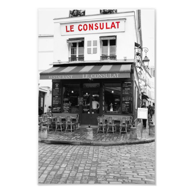 Impression Photo Le Consulat Café Montmartre Paris - (Devant)