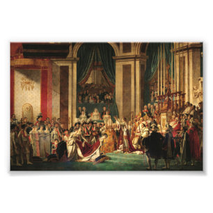 Impression Photo Le couronnement de Napoléon par Jacques-Louis Davi