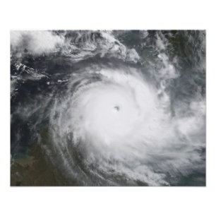 Impression Photo Le cyclone Monica dans l'océan Pacifique Sud