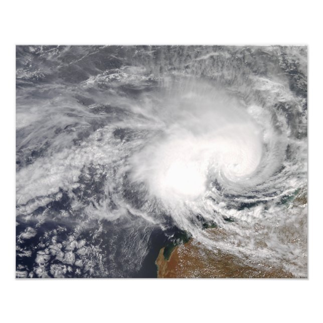 Impression Photo Le cyclone tropical Nicholas au large de l'Austral (Devant)