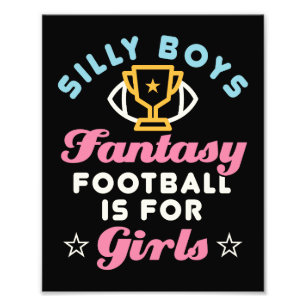Impression Photo Le football Imaginaire est pour les filles Drôle F