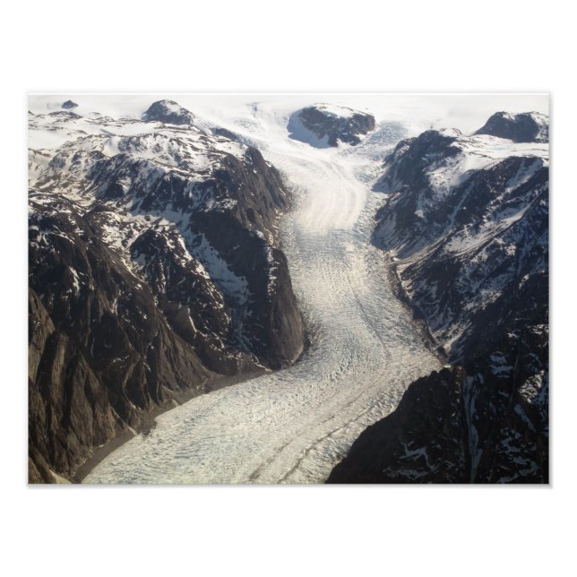 Impression Photo Le glacier Sondrestom au Groenland (Devant)